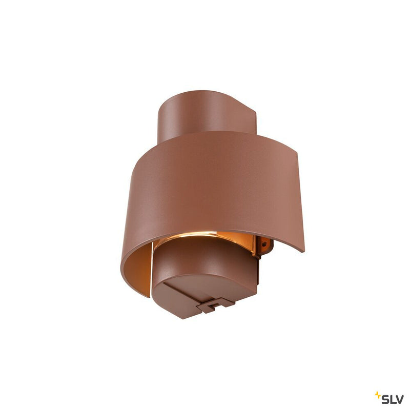 SLV 1008198 PHOTONI CYL, wall-mounted light, cylindrical, 1x max. 13 W, E27, rust