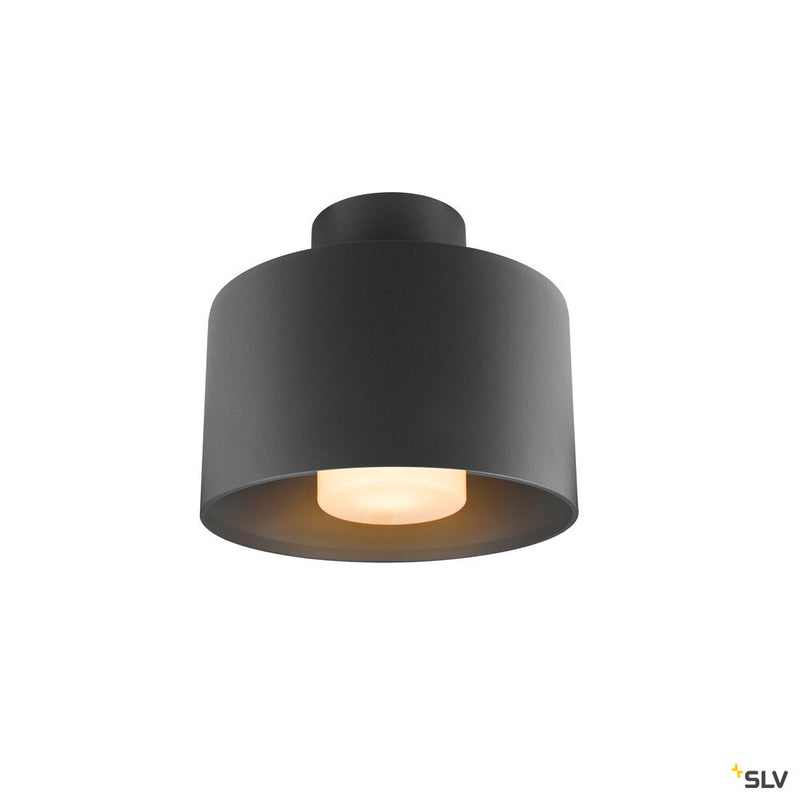 SLV 1008199 PHOTONI CYL, ceiling-mounted light, cylindrical, 1x max. 13 W, E27, black