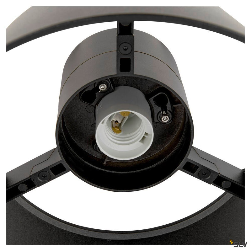 SLV 1008199 PHOTONI CYL, ceiling-mounted light, cylindrical, 1x max. 13 W, E27, black