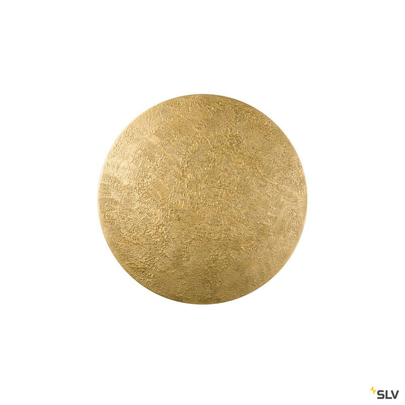 SLV 1008206 MANA 60 lampshade, round, moon structure, H: 4.2 cm, gold