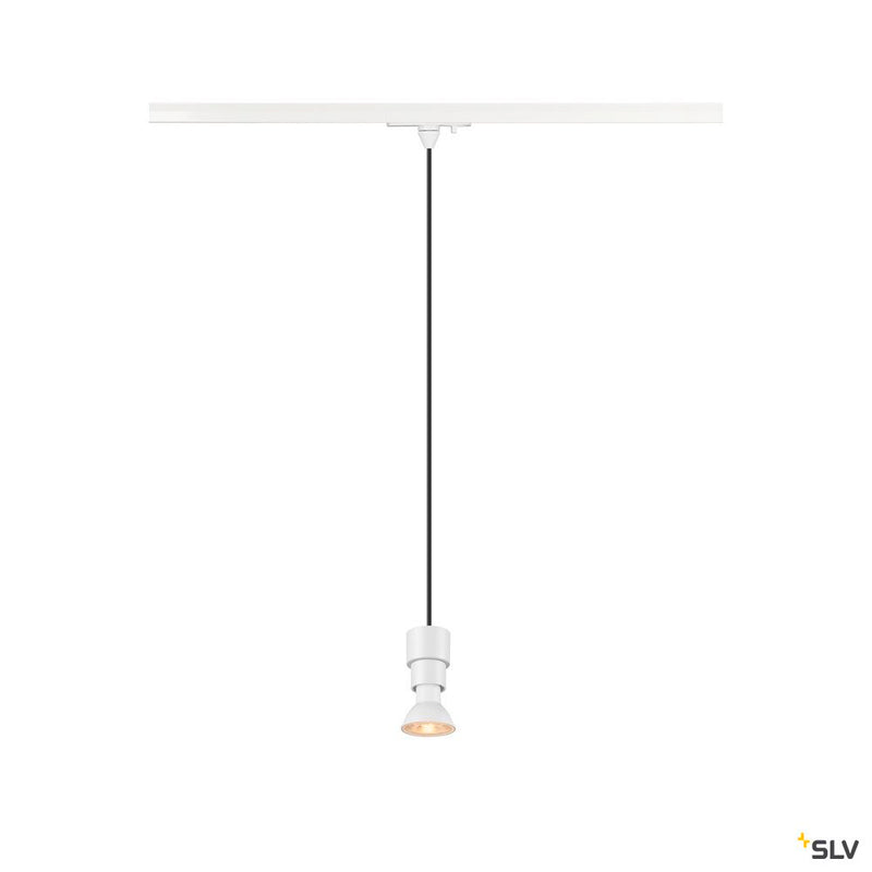 SLV 1008208 PURI 2.0 Basic, 1~ pendant light, GU10, pendant length 200 cm, 1x max. 6 W, white