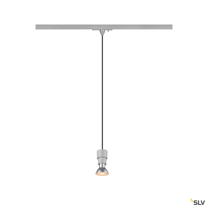 SLV 1008209 PURI 2.0 Basic, 1~ pendant light, GU10, pendant length 200 cm, 1x max. 6 W, grey