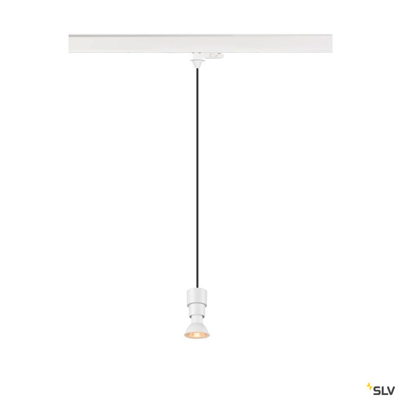 SLV 1008211 PURI 2.0 Basic, 3~ pendant light, GU10, pendant length 200 cm, 1x max. 6 W, white