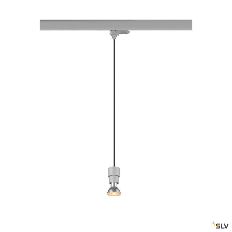 SLV 1008212 PURI 2.0 Basic, 3~ pendant light, GU10, pendant length 200 cm, 1x max. 6 W, grey
