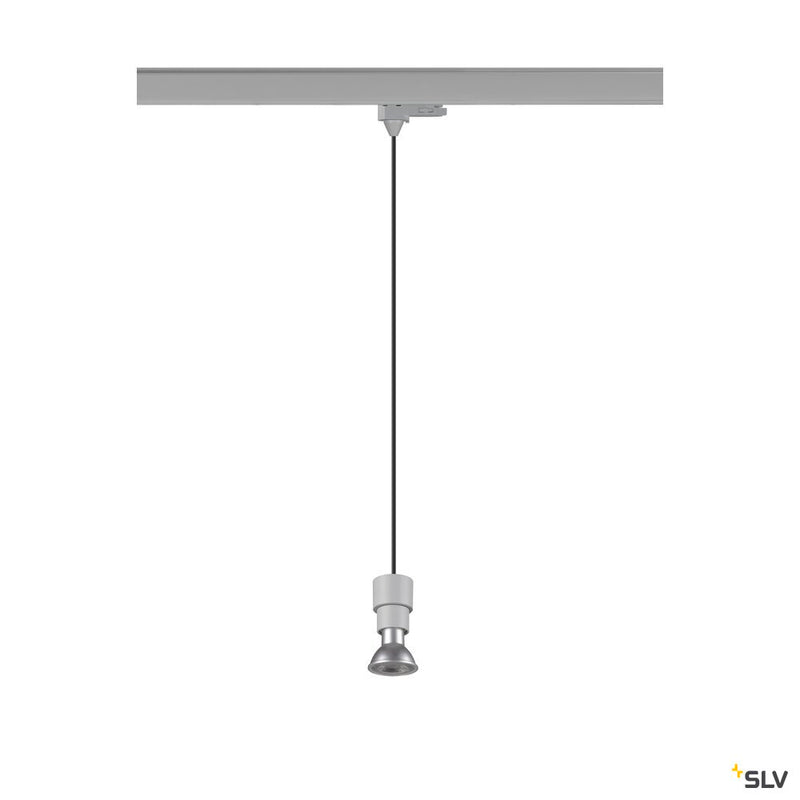 SLV 1008212 PURI 2.0 Basic, 3~ pendant light, GU10, pendant length 200 cm, 1x max. 6 W, grey