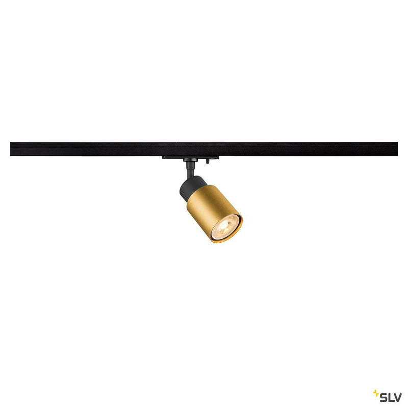 SLV 1008243 PURI 2.0 Tube, 1~ spot, GU10, 1x max. 6 W, black / gold