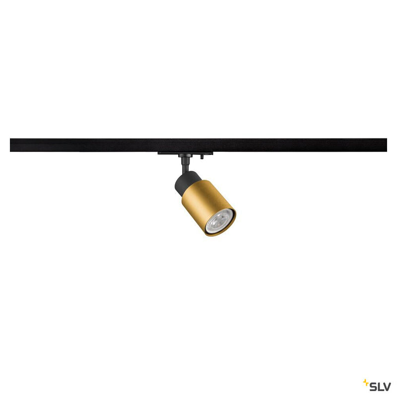 SLV 1008243 PURI 2.0 Tube, 1~ spot, GU10, 1x max. 6 W, black / gold