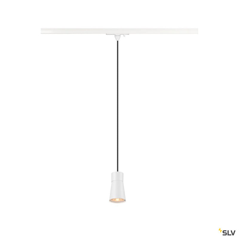 SLV 1008260 PURI 2.0 Cone, 1~ pendant light, GU10, pendant length 200 cm, 1x max. 6 W, white