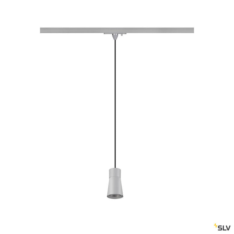 SLV 1008261 PURI 2.0 Cone, 1~ pendant light, GU10, pendant length 200 cm, 1x max. 6 W, grey