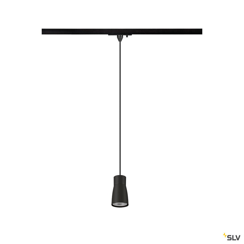 SLV 1008262 PURI 2.0 Dome, 1~ pendant light, GU10, pendant length 200 cm, 1x max. 6 W, black