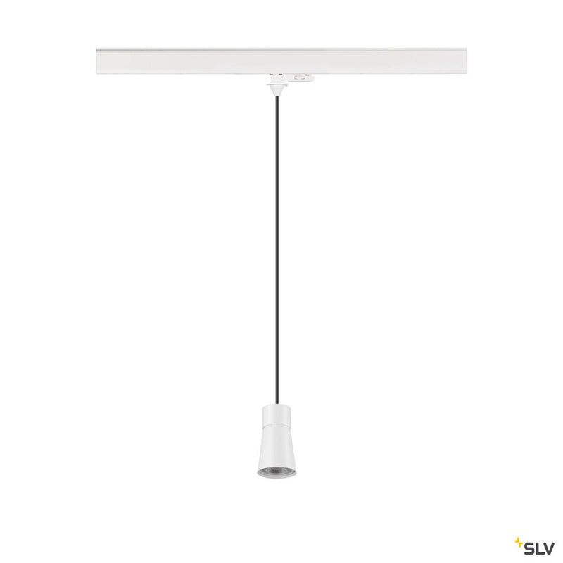 SLV 1008280 PURI 2.0 Cone, 3~ pendant light, GU10, pendant length 200 cm, 1x max. 6 W, white