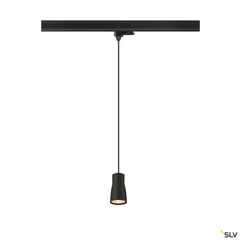 SLV 1008281 PURI 2.0 Dome, 3~ pendant light, GU10, pendant length 200 cm, 1x max. 6 W, black