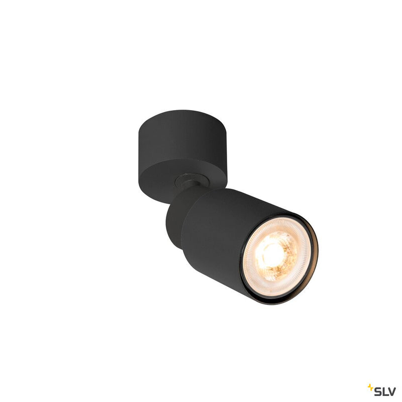 SLV 1008284 PURI 2.0 Tube, wall and ceiling-mounted light, 1x max. 6 W GU10, black