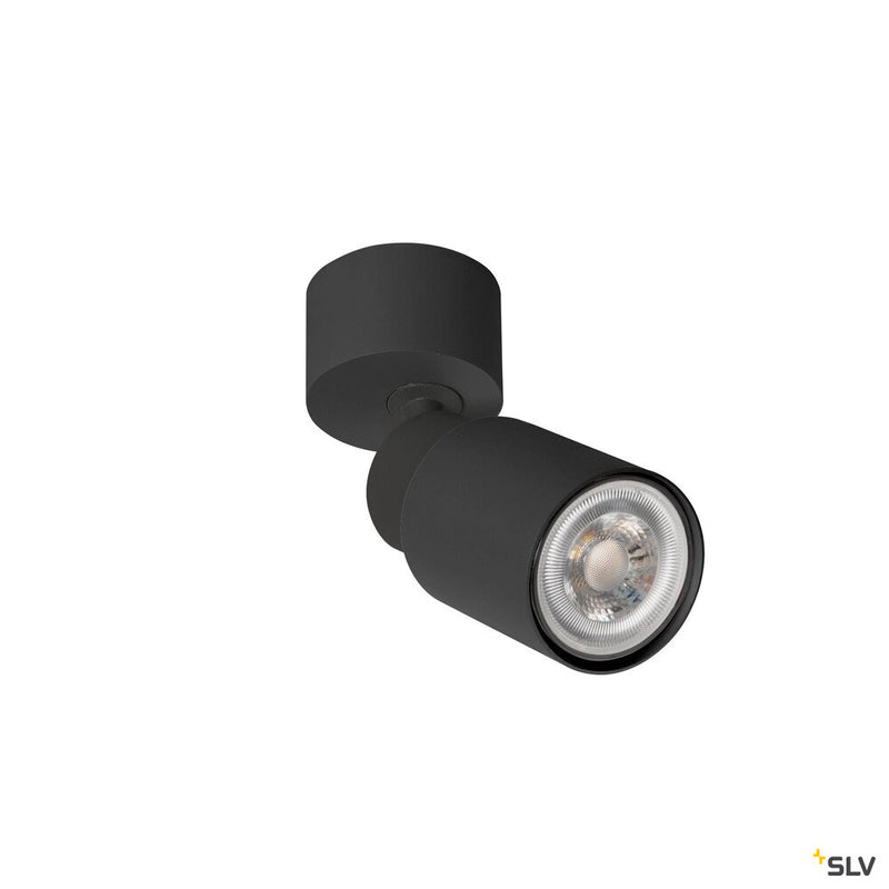SLV 1008284 PURI 2.0 Tube, wall and ceiling-mounted light, 1x max. 6 W GU10, black