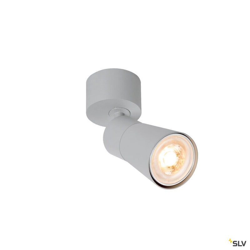 SLV 1008291 PURI 2.0 Cone, wall and ceiling-mounted light, 1x max. 6 W GU10, grey