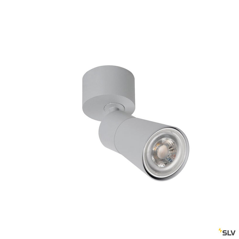 SLV 1008291 PURI 2.0 Cone, wall and ceiling-mounted light, 1x max. 6 W GU10, grey