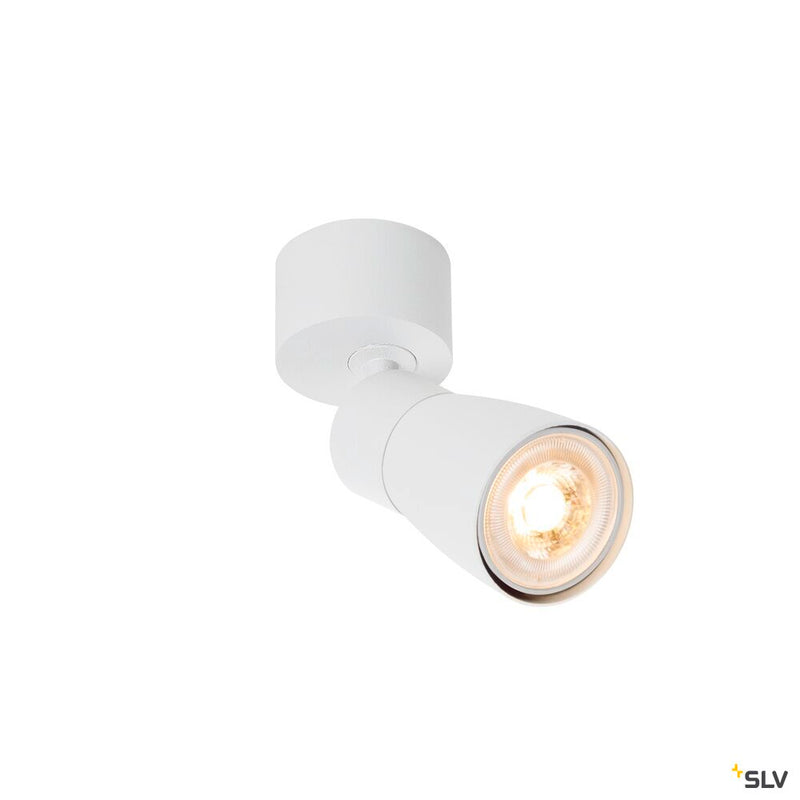 SLV 1008294 PURI 2.0 Dome, wall and ceiling-mounted light, 1x max. 6 W GU10, white