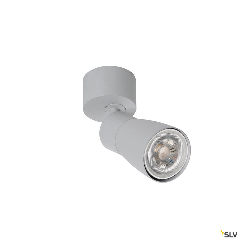SLV 1008295 PURI 2.0 Dome, wall and ceiling-mounted light, 1x max. 6 W GU10, grey