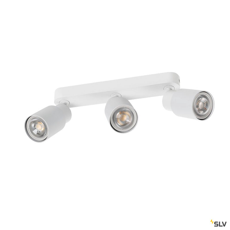SLV 1008322 PURI 2.0 Tube, wall and ceiling-mounted light, long, 3 x max. 6 W GU10, white