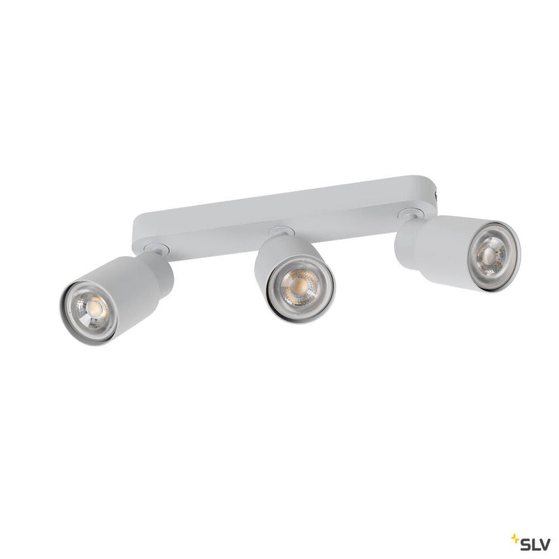 SLV 1008323 PURI 2.0 Tube, wall and ceiling-mounted light, long, 3 x max. 6 W GU10, grey