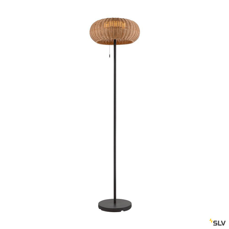 SLV 1008387 ADEGAN, outdoor free-standing light, solar, 2200 K, IP65, brown