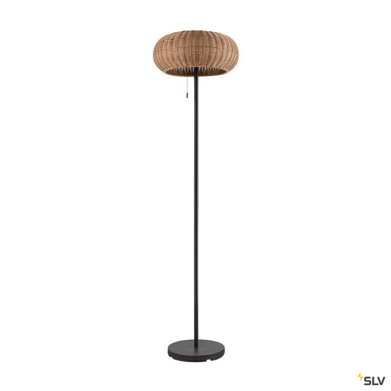 SLV 1008387 ADEGAN, outdoor free-standing light, solar, 2200 K, IP65, brown