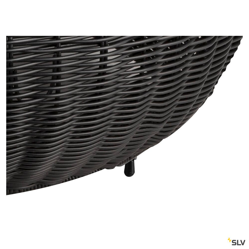 SLV 1008388 ADEGAN, outdoor free-standing light, flat, solar, 2200 K, IP65, black