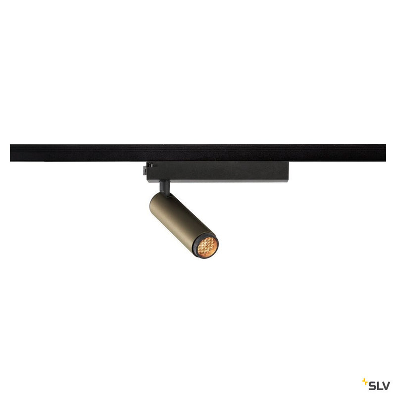 SLV 1008393 GRIP! S, 1~ spot, cylindrical, 2700 K, 11 W, PHASE, 29°, bronze / black