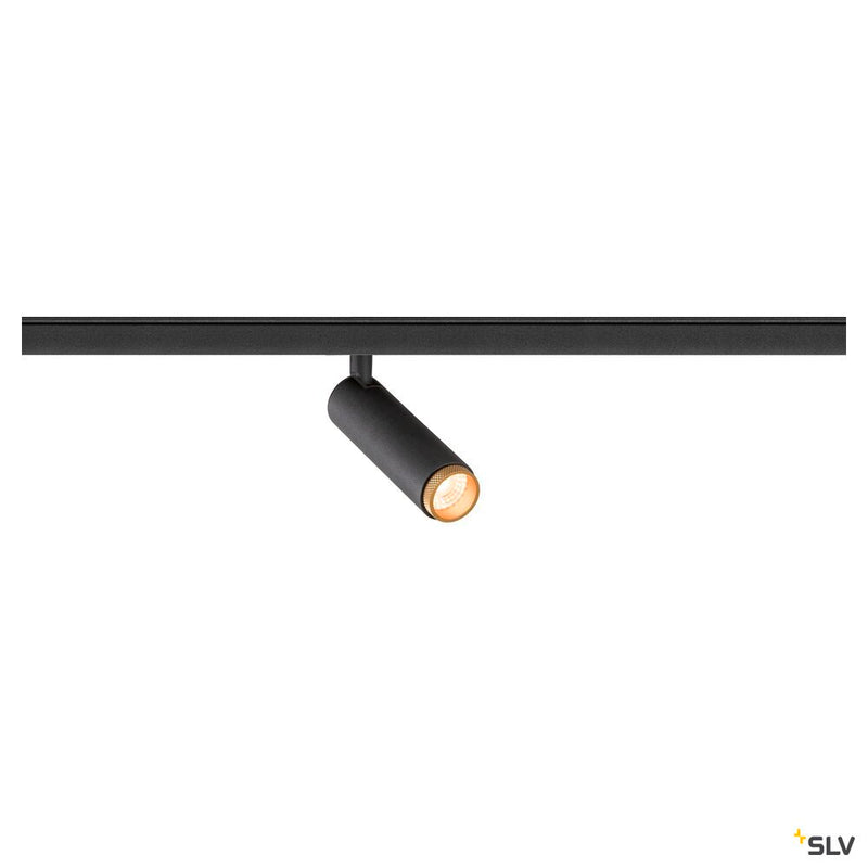 SLV 1008407 GRIP! S, 48V spot, cylindrical, 2700 K, 9.8 W, DALI, 29°, black / gold