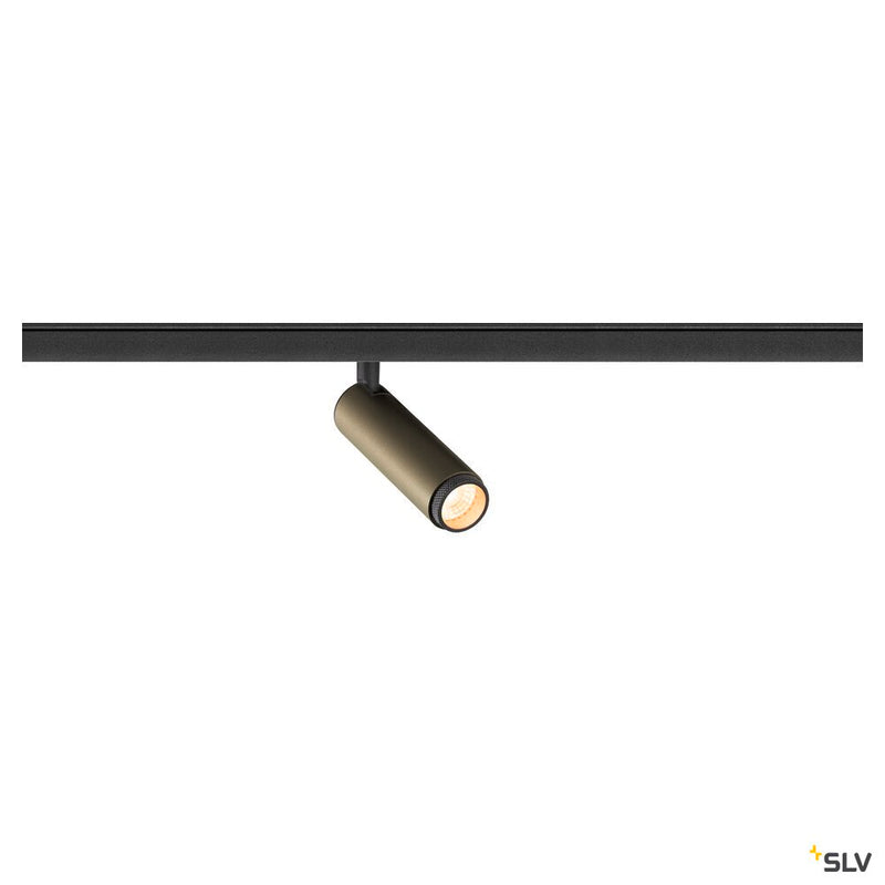 SLV 1008408 GRIP! S, 48V spot, cylindrical, 2700 K, 9.8 W, DALI, 29°, bronze / black