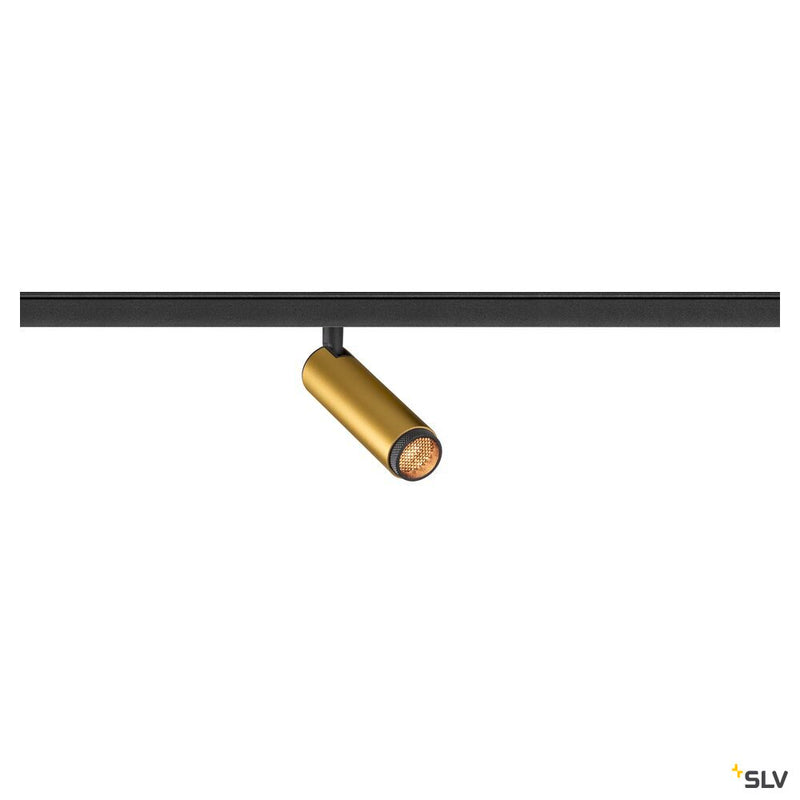 SLV 1008409 GRIP! S, 48V spot, cylindrical, 2700 K, 9.8 W, DALI, 29°, gold / black