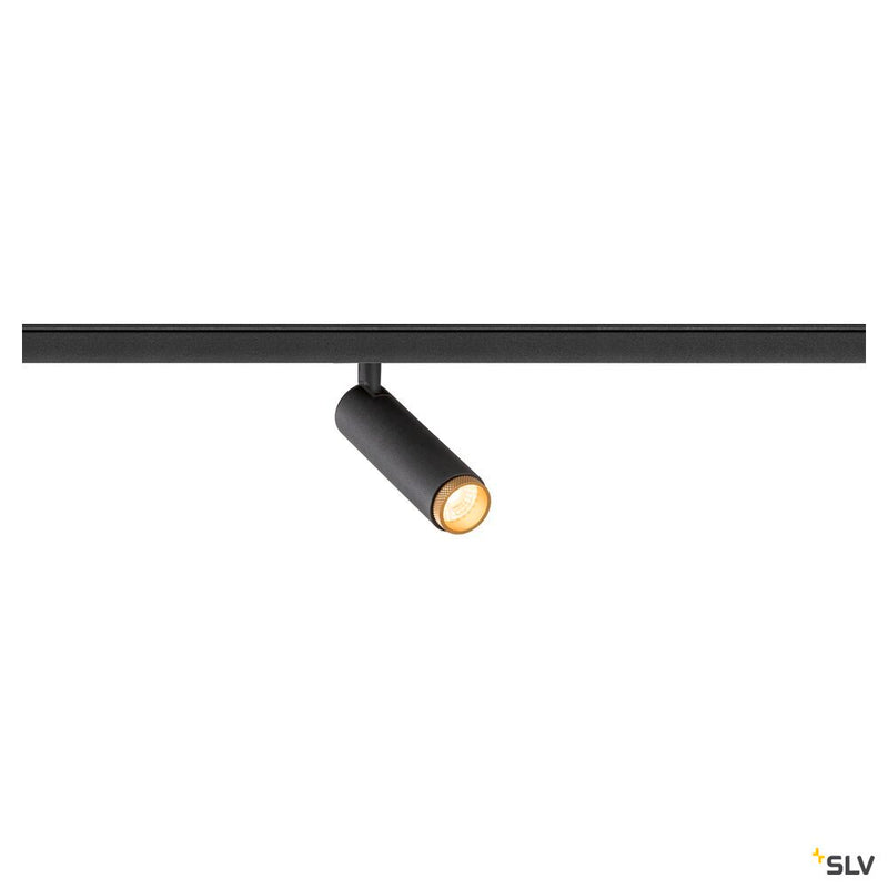 SLV 1008412 GRIP! S, 48V spot, cylindrical, 3000 K, 9.8 W, DALI, 29°, black / gold