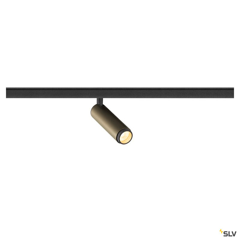 SLV 1008413 GRIP! S, 48V spot, cylindrical, 3000 K, 9.8 W, DALI, 29°, bronze / black