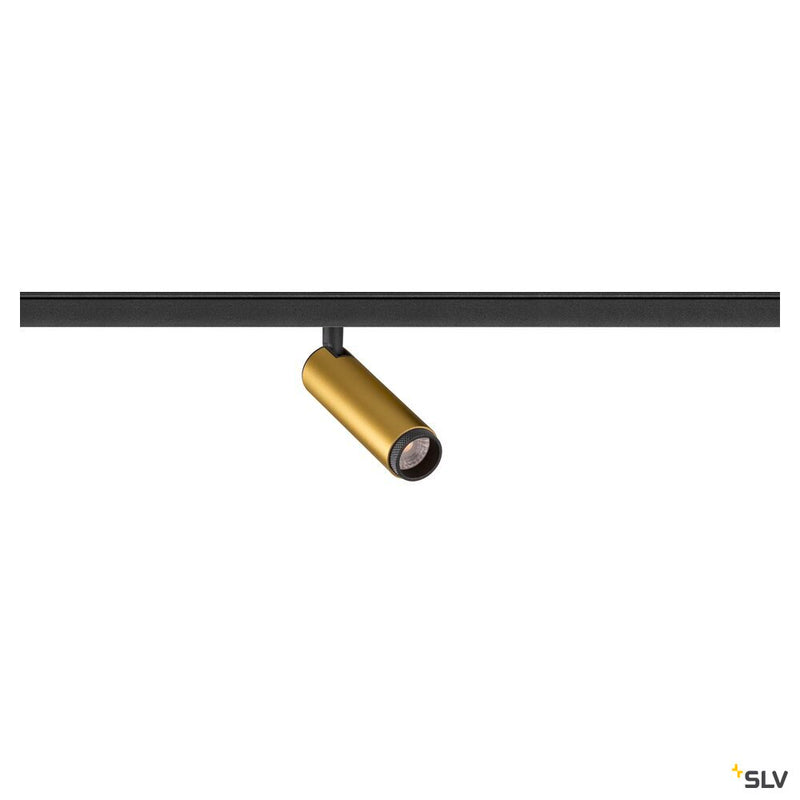SLV 1008414 GRIP! S, 48V spot, cylindrical, 3000 K, 9.8 W, DALI, 29°, gold / black