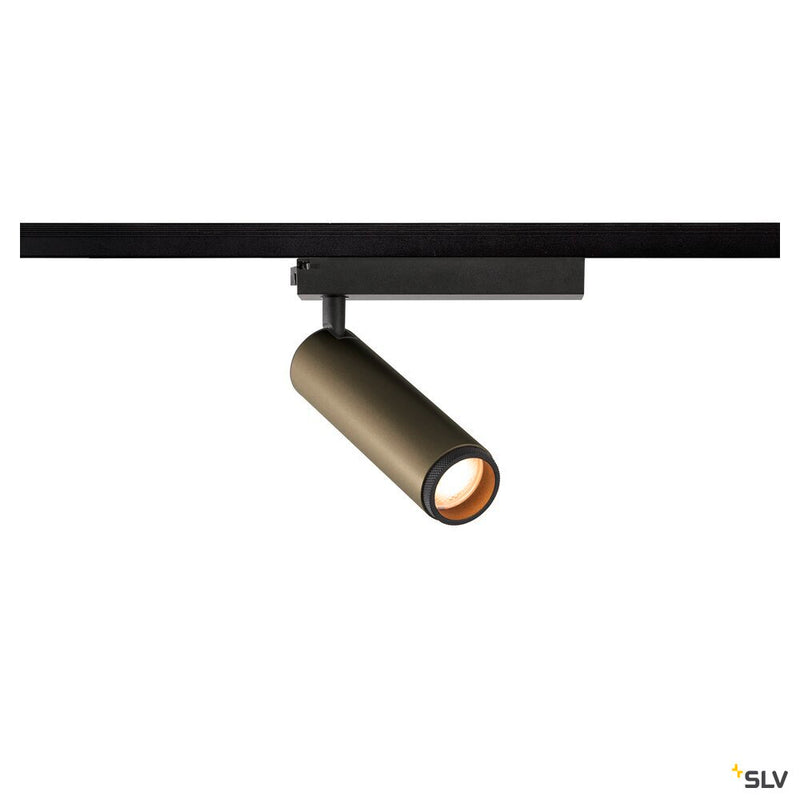 SLV 1008423 GRIP! M, 1~ spot, cylindrical, 2700 K, 20 W, PHASE, 42°, bronze / black