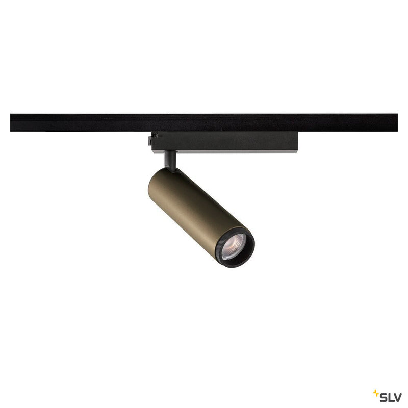 SLV 1008428 GRIP! M, 1~ spot, cylindrical, 3000 K, 20 W, PHASE, 42°, bronze / black