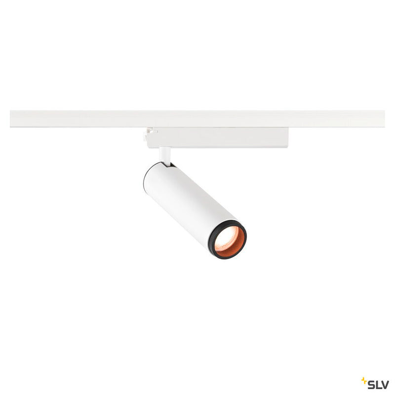 SLV 1008430 GRIP! M, 1~ spot, cylindrical, 2000-3000 K, 15 W, dim-to-warm, PHASE, 42°, white / black