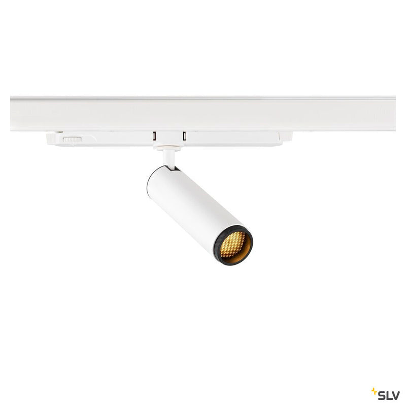SLV 1008437 GRIP! M, 3~ spot, cylindrical, 3000 K, 20 W, DALI, touch, 42°, white / black