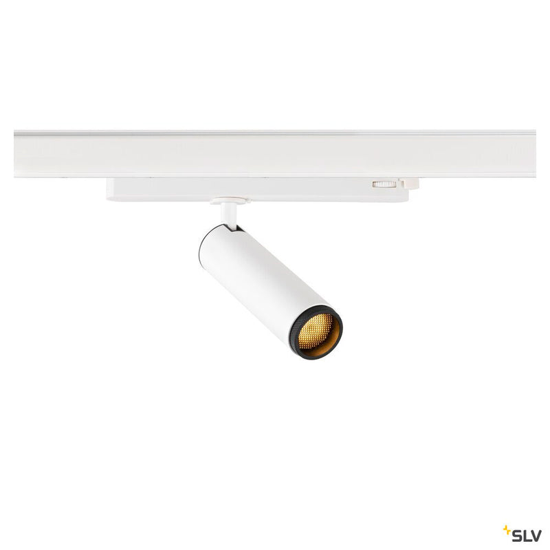 SLV 1008445 GRIP! M, 3~ spot, cylindrical, 2000-3000 K, 15 W, dim-to-warm, PHASE, 42°, white / black