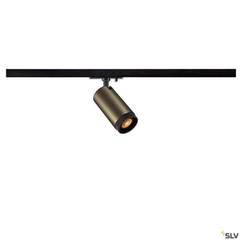 SLV 1008450 GRIP! L, 1~ spotlight, cylindrical, GU10, 1x max. 6 W, bronze / black