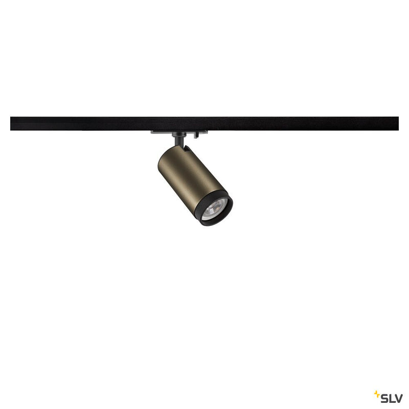 SLV 1008450 GRIP! L, 1~ spotlight, cylindrical, GU10, 1x max. 6 W, bronze / black
