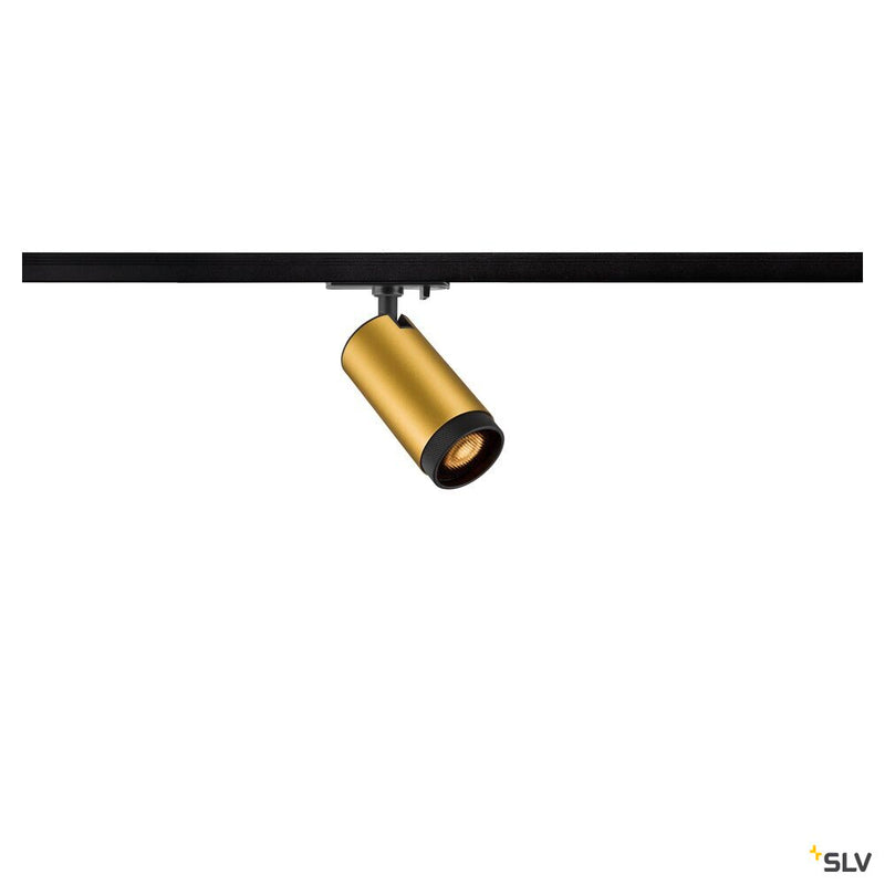 SLV 1008451 GRIP! L, 1~ spot, cylindrical, GU10, 1x max. 6 W, gold / black