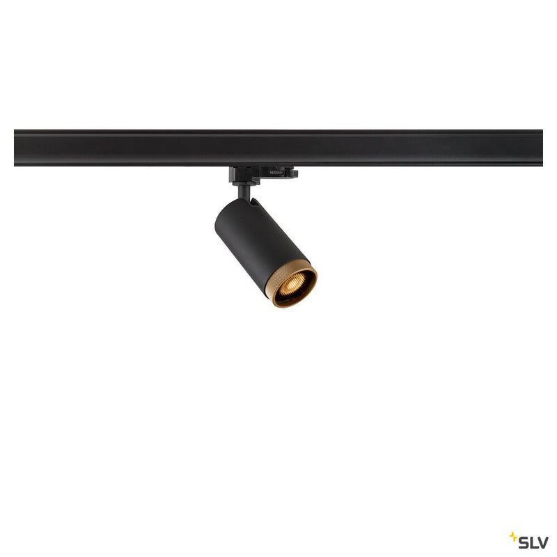 SLV 1008453 GRIP! L, 3~ spot, cylindrical, GU10, 1x max. 6 W, black / gold
