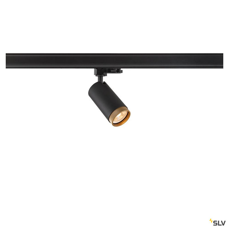 SLV 1008453 GRIP! L, 3~ spot, cylindrical, GU10, 1x max. 6 W, black / gold