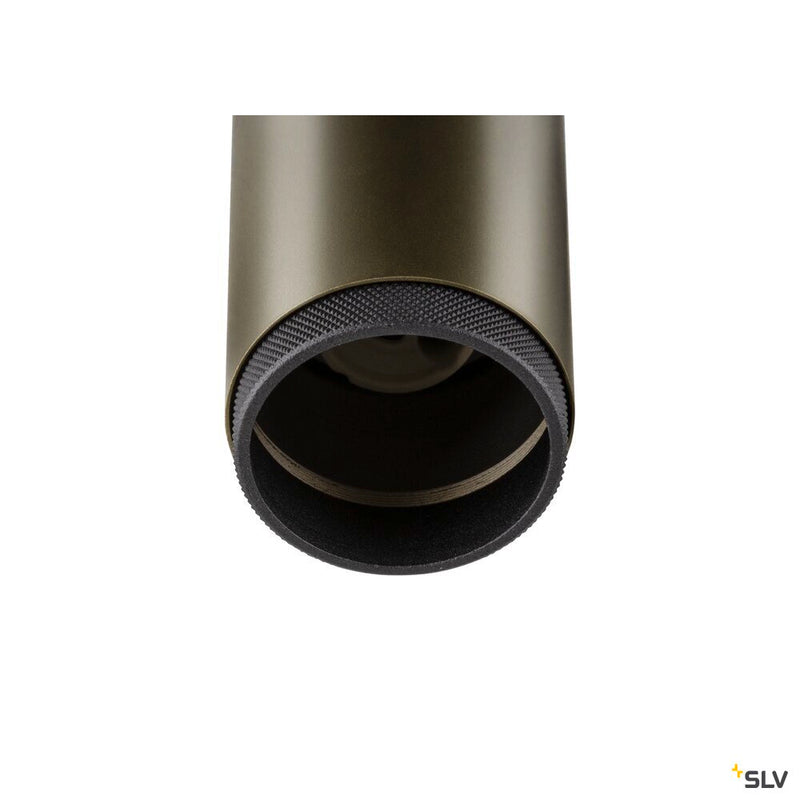 SLV 1008472 GRIP! L, 1~ pendant light, GU10, pendant length 200 cm, 1x max. 6 W, bronze / black