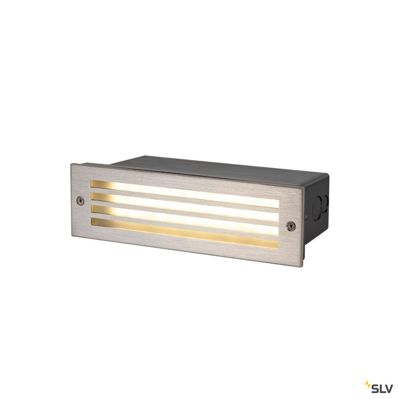 SLV 1008481 BRICK MESH, recessed wall light, rectangular, 3000 K, 5 W, IP55, black