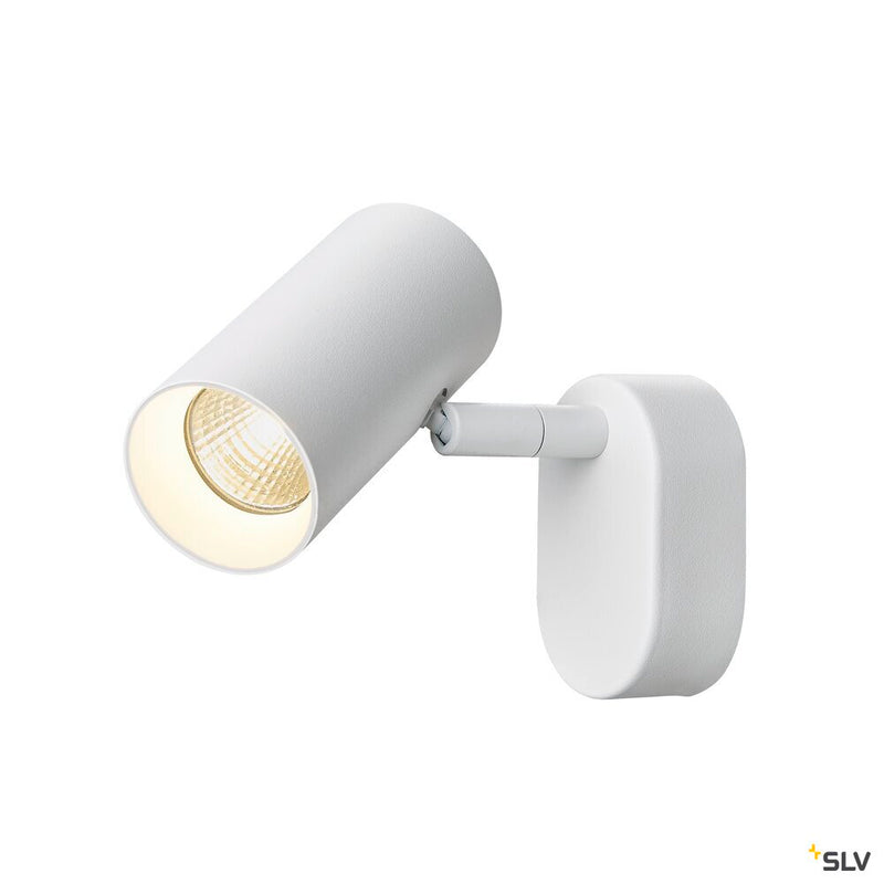 SLV 1008703 NOBLO®, wall and ceiling-mounted light, single, round, 2000-3000 K, 8 W, dim-to-warm, PHASE, 36°, white