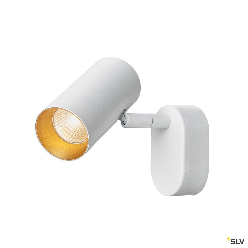 SLV 1008715 NOBLO®, wall and ceiling-mounted light, single, round, 2700 K, 6 W, PHASE, 32°, white