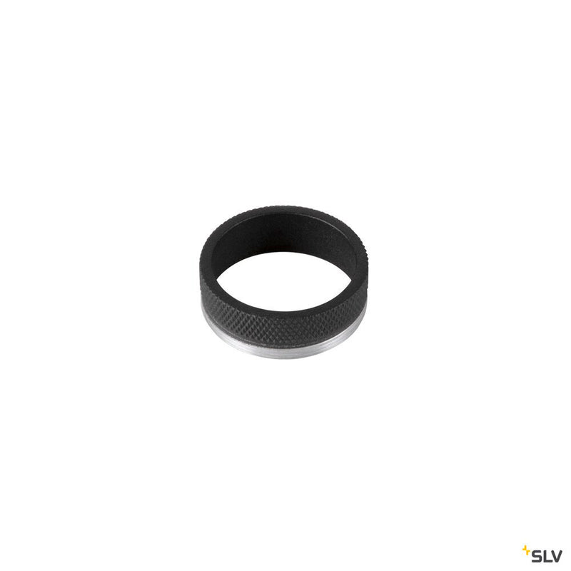 SLV 1008493 GRIP! M, decorative ring, black