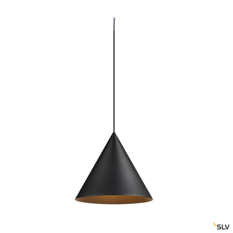 SLV 1008503 MAGICO 38, pendant light, E27, pendant length 180 cm, 1x max. 10 W, matt black